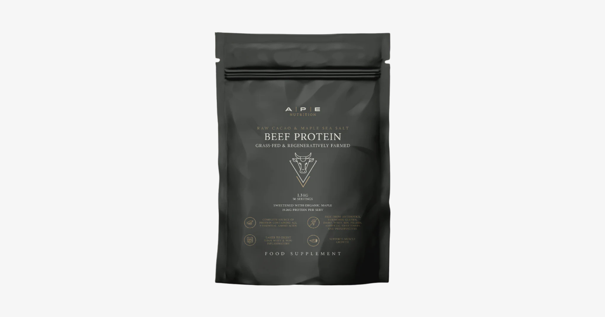 Ape Nutrition Beef Protein — Five Ingredients, One Big Claim