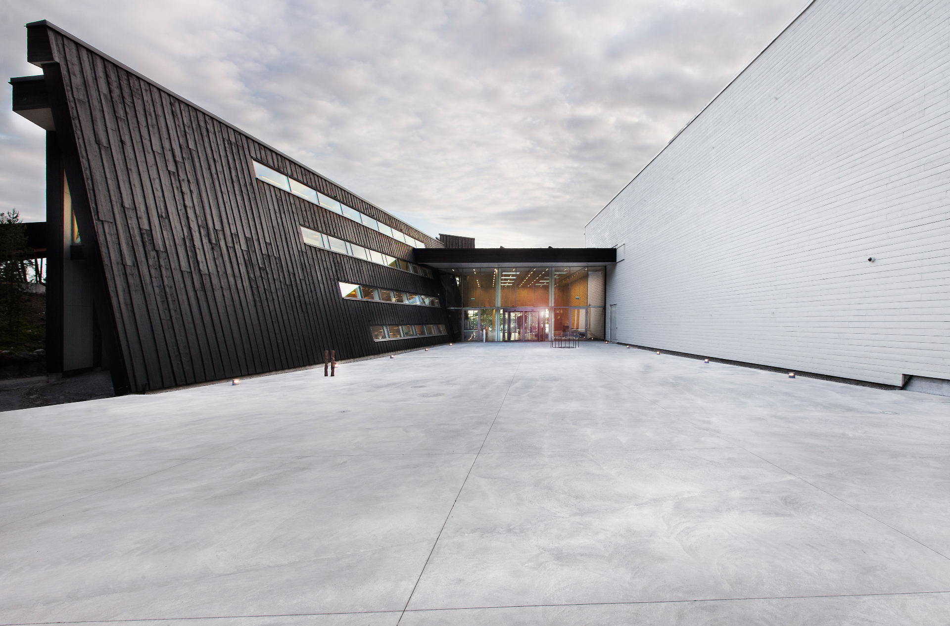 Artipelag — black timber and white-clad gallery exterior on Värmdö island