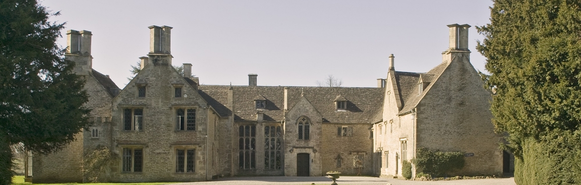 Chavenage House — Elizabethan front facade in Cotswold stone, near Tetbury