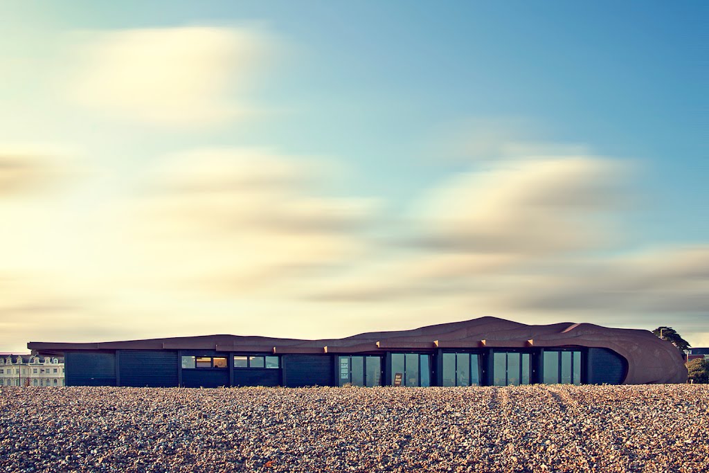 View from East Beach Café across the beach