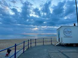 Hwyl Sauna unit on the seafront