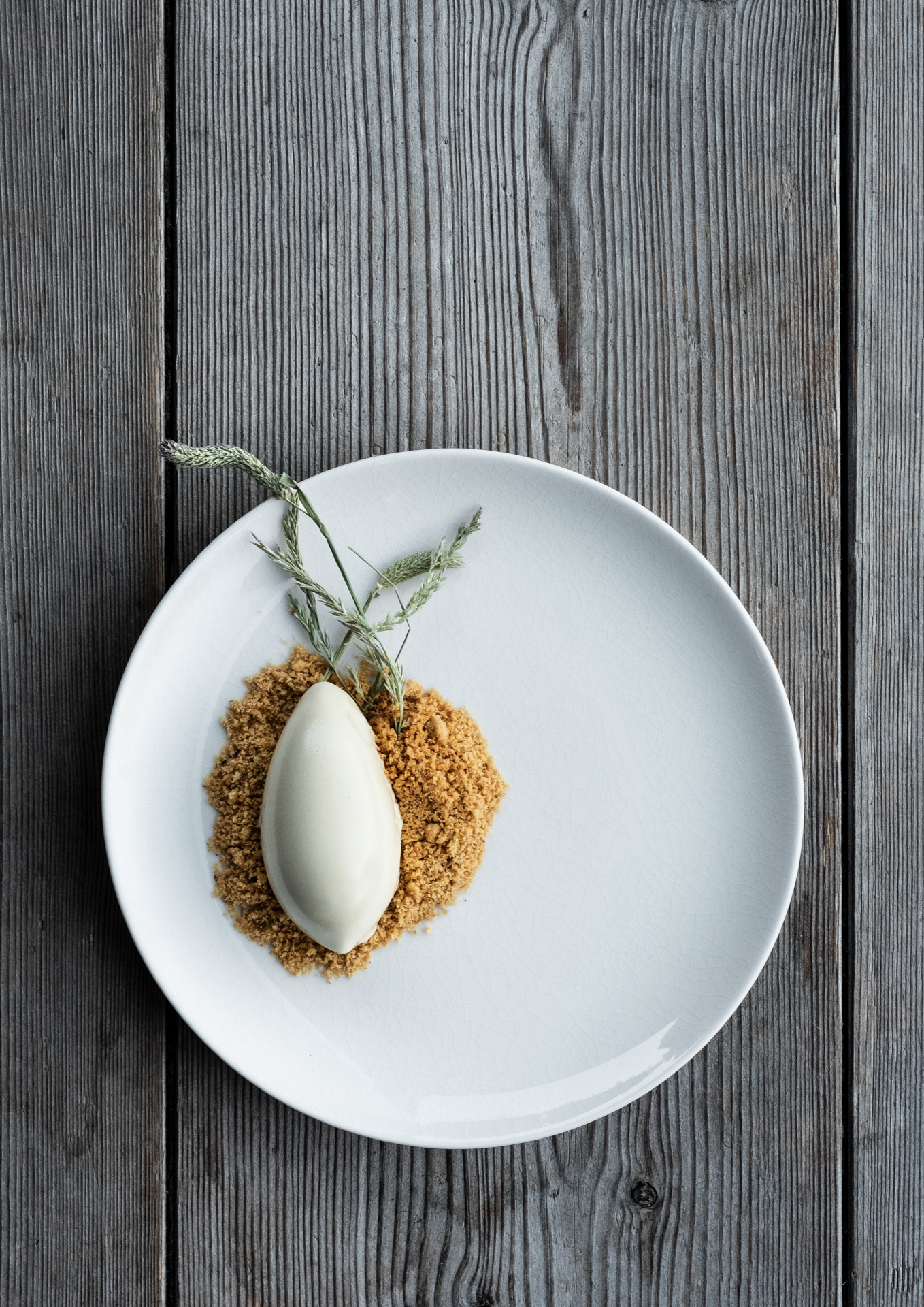 Juvet Landscape Hotel — plated dessert on weathered timber