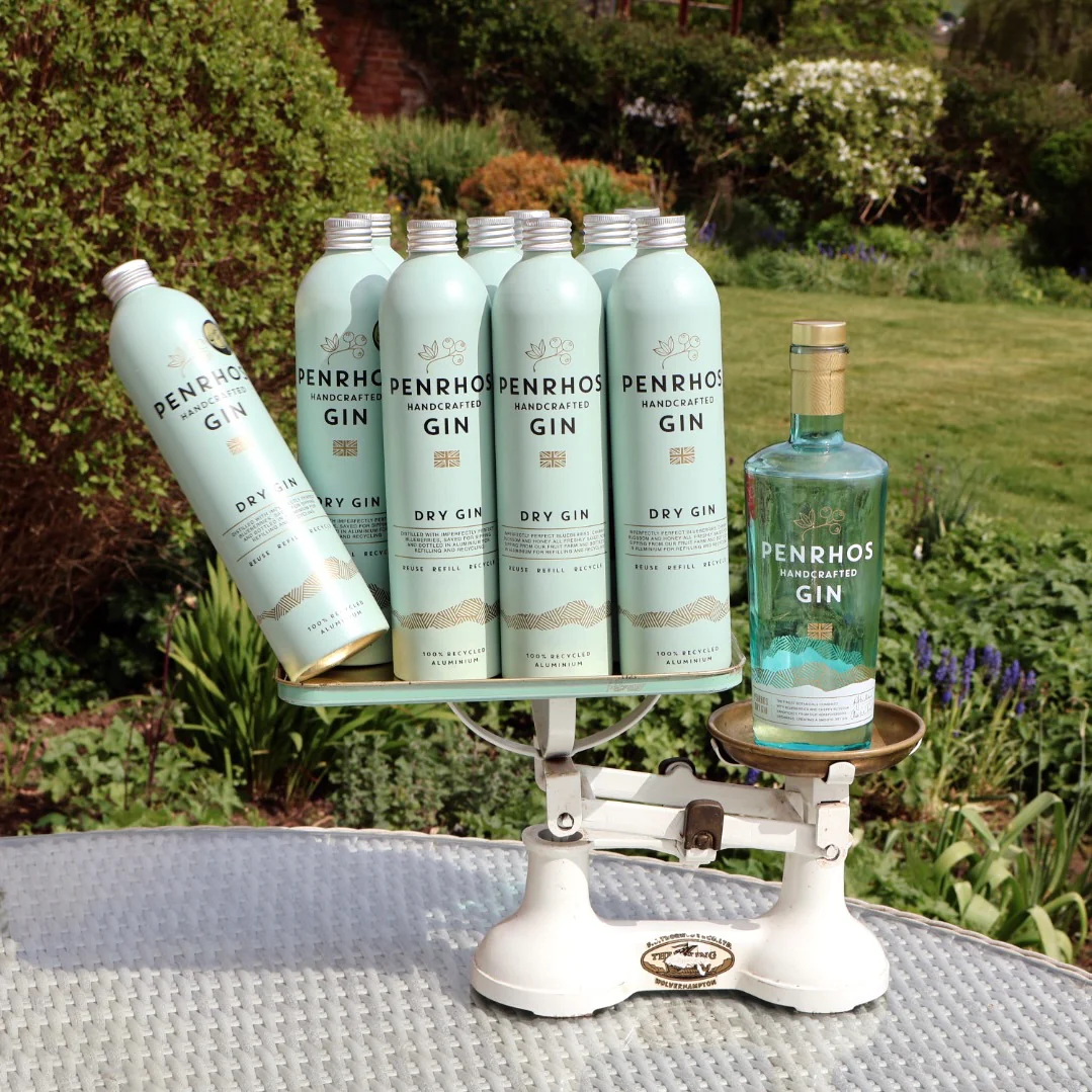 Penrhos Spirits aluminium bottle range — Herefordshire farm gin