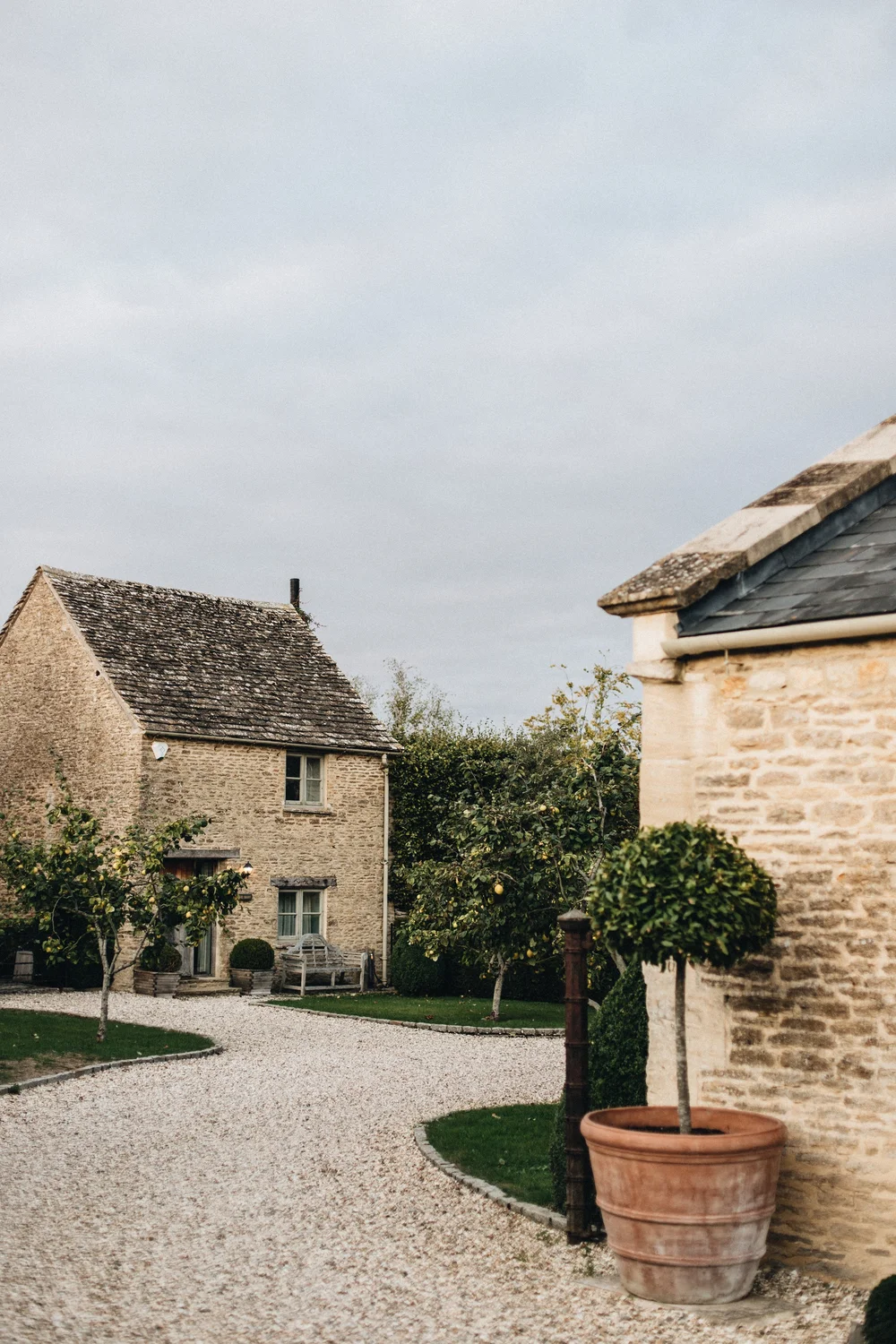 Thyme — restored Cotswold stone cottages and courtyard, Southrop